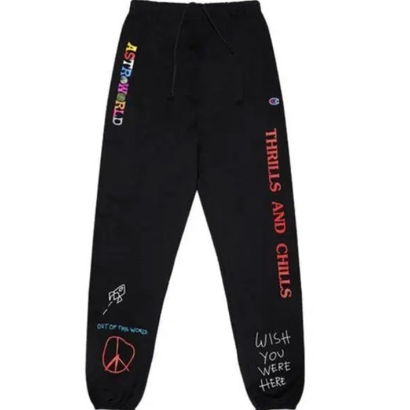 Travis Scott Astroworld World Peace Sweatpants - Picture 2 of 4